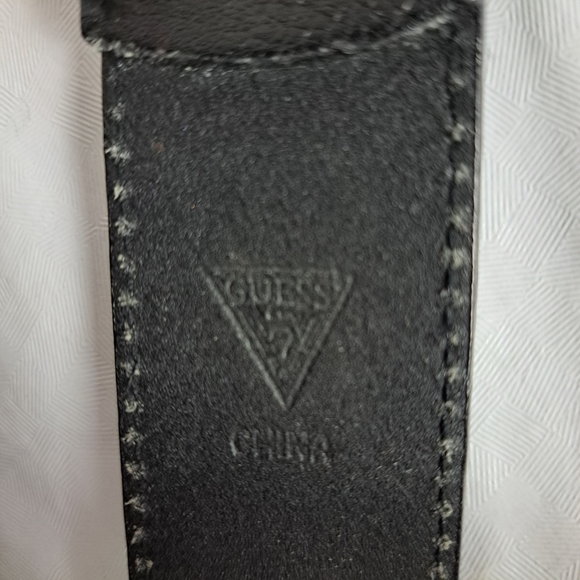 Guess Black Belt with Silver Embellished Buckle - Picture 5 of 11